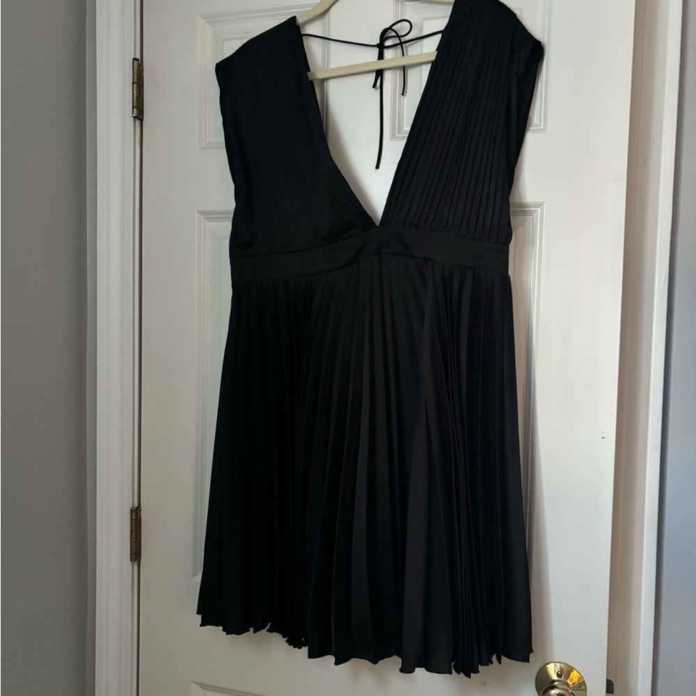 Abercrombie & Fitch Black Satin Dress
